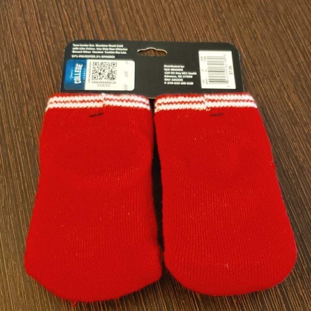 Topsox NCAA Georgia Bulldogs 3-D Football Cushioned Socks for Infants 0-6